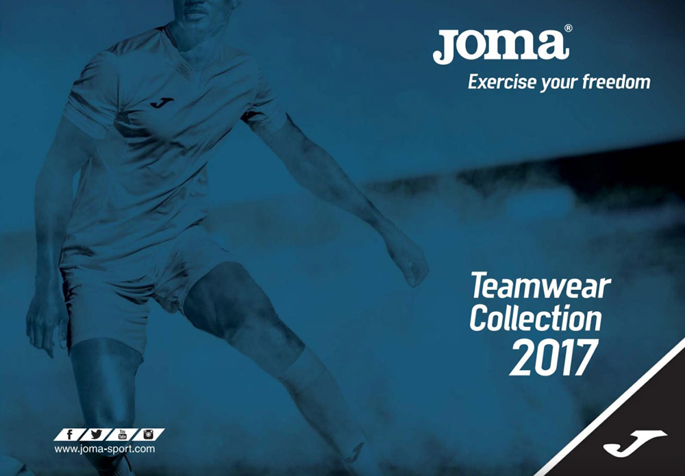 Каталог JOMA: Форма для команд, спортивная одежда и аксессуары 2017 Каталог JOMA: Форма для команд, спортивная одежда и аксессуары 2017